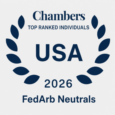 12 FedArb Neutrals Recognized in Chambers 2026 Rankings